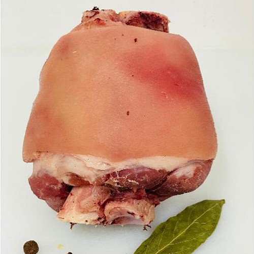 Le porc et BBQ bio : Jarret de porc précuit ± 500g