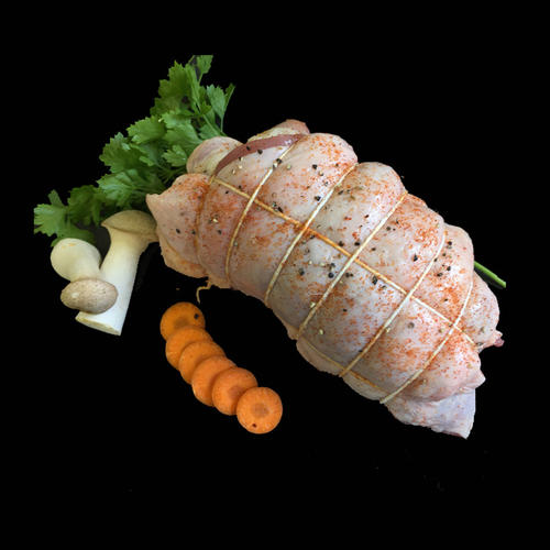 Volailles et BBQ Bio : Rôti de cuisse de dinde aux légumes et champignons 750g