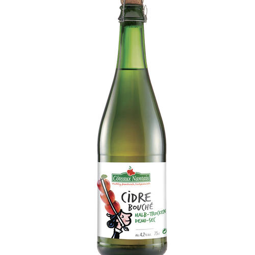 Vins : Cidre Bouché demi-sec de haute qualité. 75cl . 4,2°