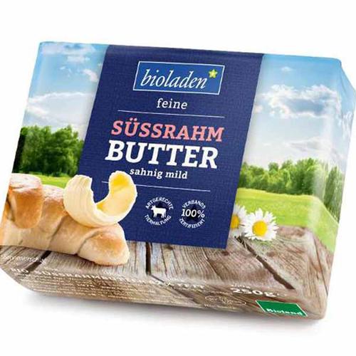 Fromages et produits laitiers : Beurre doux BIOLAND 250g