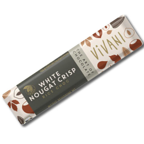 Miel, Choco, Café Bio : Barre chocolat White nougat Crips