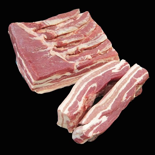 Le porc et BBQ bio : Poitrine fraîche 2 x 200g