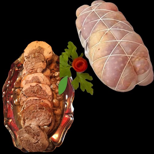 Volailles et BBQ Bio : Rôti de chapon farci 1,5kg <b>Livraison semaine du 25/03</b>