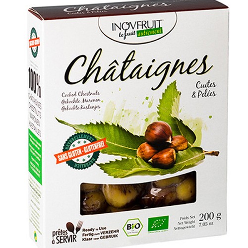 Chataignes cuites et pelées