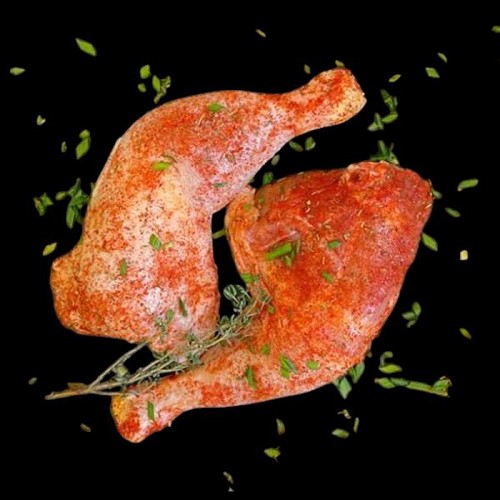2 Cuisses de poulets marinés 