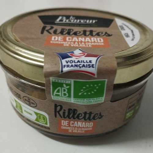 Volailles et BBQ Bio : Rillettes de Canard 