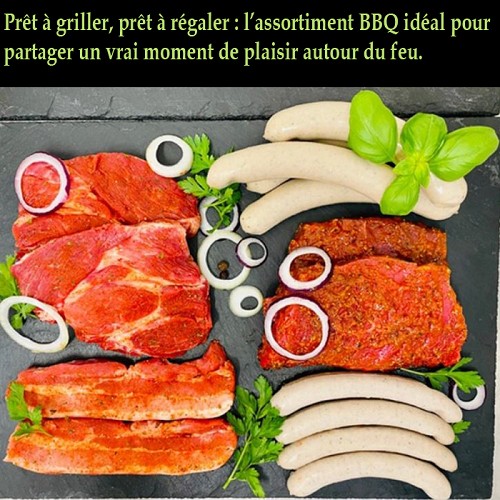 Assortiments BBQ pour 6 personnes ± 1,5kg