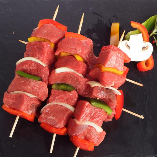 GRILLADES : 2 Brochettes de boeuf 150g chacune 