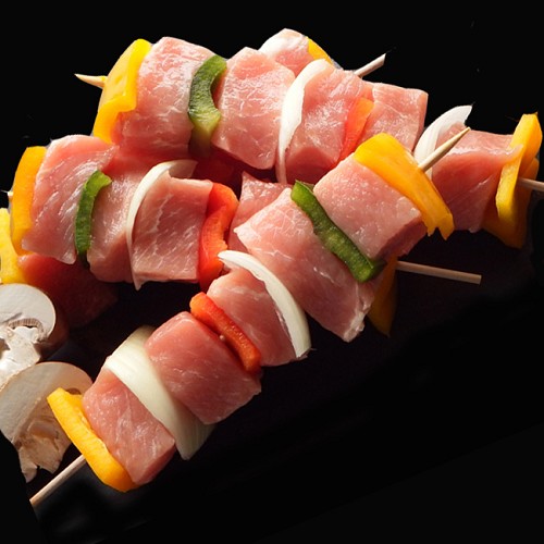 2 Brochettes de porc 150g chacune