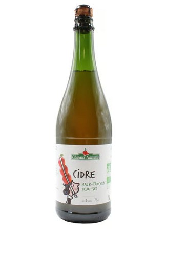 Cidre Bouché demi-sec de haute qualité. 75cl . 4,2°