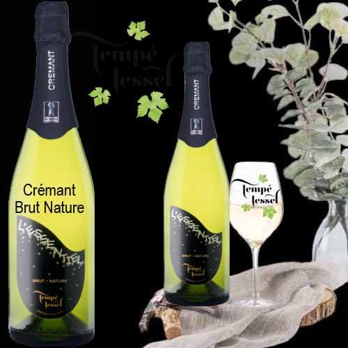 Crémant d'Alsace Brut natur selon la méthode traditionnelle