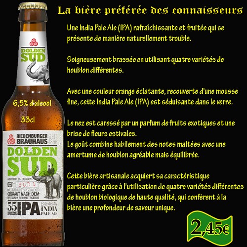 55 IPA INDIA PALE 33cl 6,5% d'alcool