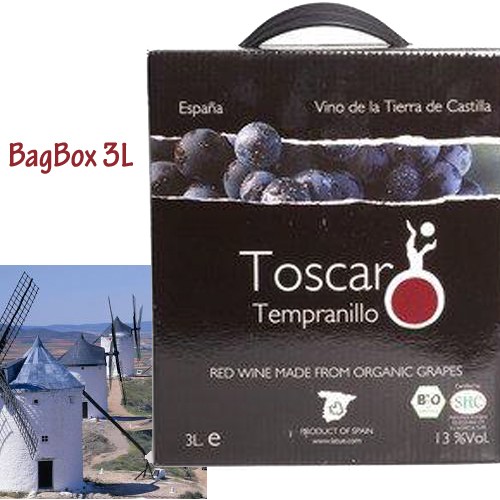 Toscar Tempranillo Vin rouge BagBox de 3L