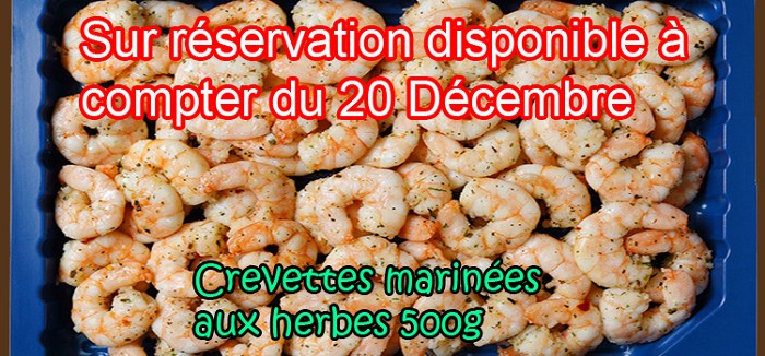 Crevettes décortiquées 500g