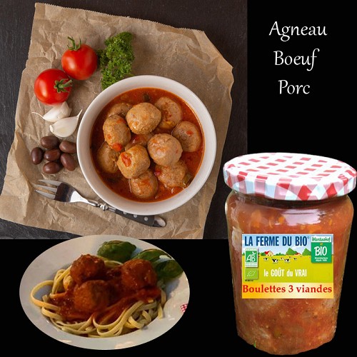 Boulettes aux 3 viandes 650g