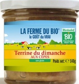 Terrine du Dimanche aux cèpes 140g