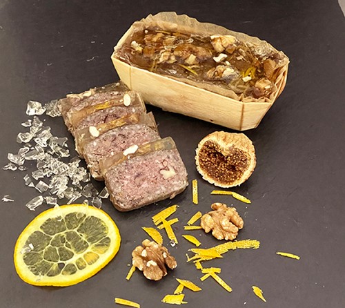 Sélection charcutière : Pâté de Noël en moule en bois - 180g