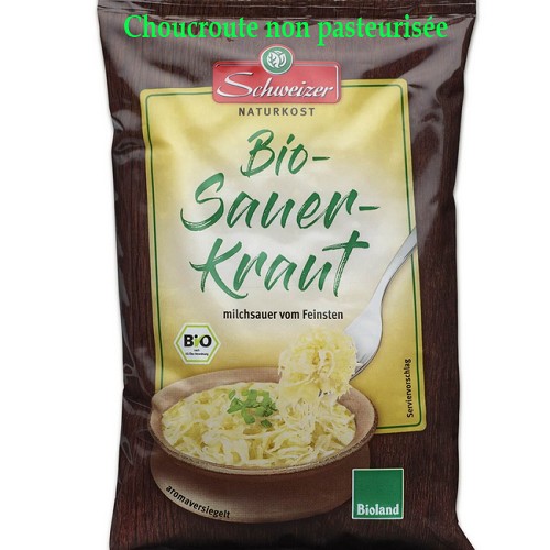Choucroute crue non pasteurisé 520g