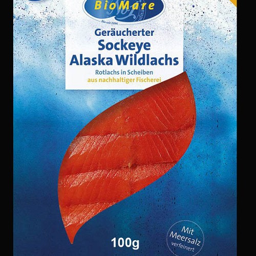 Saumon Alaska Sockeye tranché, 100g