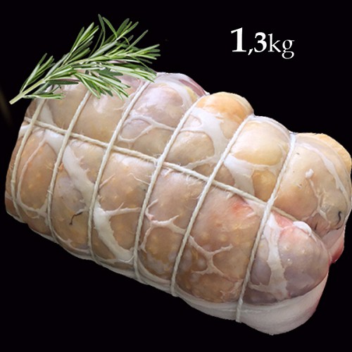 Rôti de pintade <br>garni d'une farce de volaille.