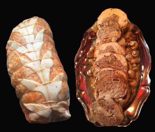 Rôti de chapon farci 1,5kg 