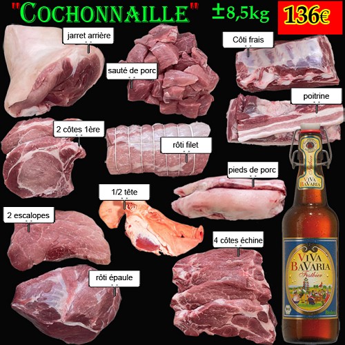 Cochonnaille 1/4 de porc