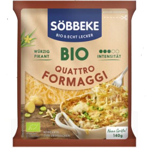 Fromage râpé Quattro Formaggi bio, 140g