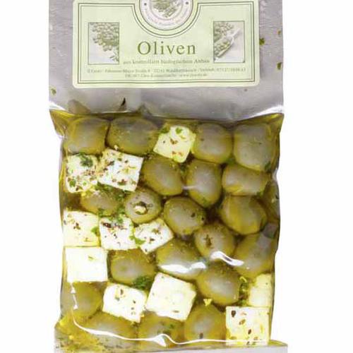Fromages et produits laitiers : Feta Olives vertes marinées