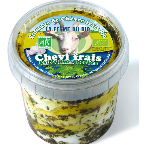 Fromages et produits laitiers : chevi frais ail FH 150g