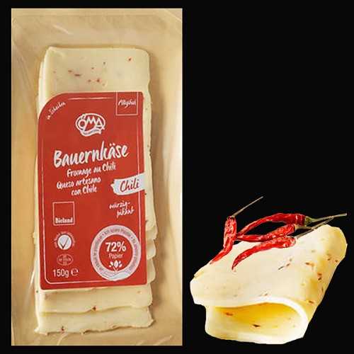 Fromages et produits laitiers : Fromage épicé chili en tranches