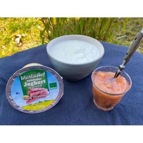 Yoghourt à la rhubarbe 150g