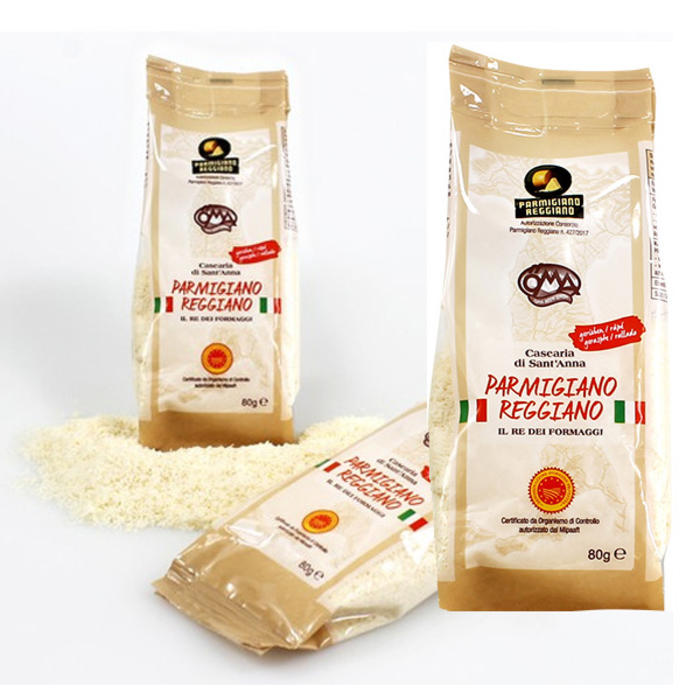 Parmesan Reggiano râpé BIO, 80g