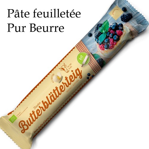 Tous les produits Bio : Pâte feuilletée fraîche au beurre déroulée rectangulaire 320g