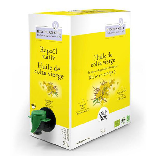 Tous les produits Bio : Huile de colza vierge 3L pour cuisine froide