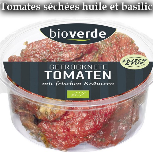 Tous les produits Bio : Tomates séchées délicatemement affinées au basilic