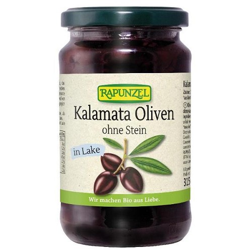 Olives Kalamata dénoyautées et naturellement mûres.