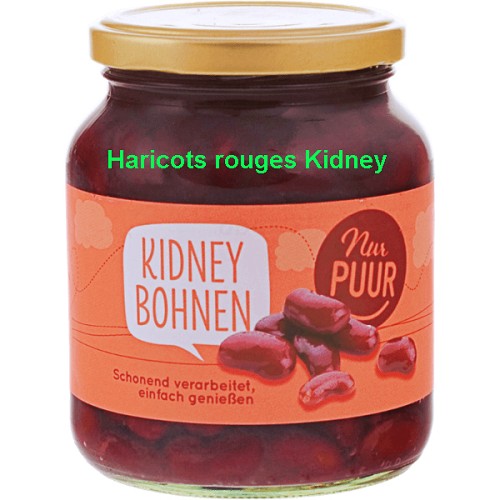 Tous les produits Bio : Haricots rouges Kidney 350g