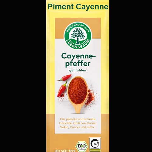 Tous les produits Bio : Piment de cayenne 50g