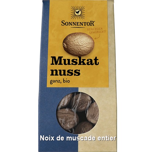 Tous les produits Bio : Noix de muscade entière 25g