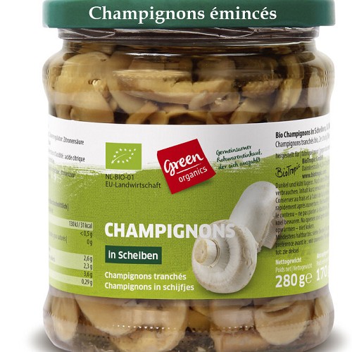 Tous les produits Bio : Champignons de Paris 1er choix émincés 280g