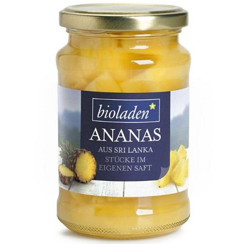 Tous les produits Bio :  Morceaux d'ananas dans leur jus 