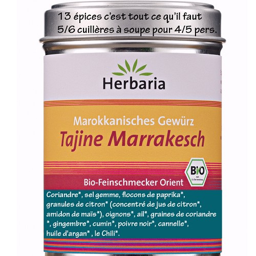 Tajine Marrakesch au 13 épices 100g