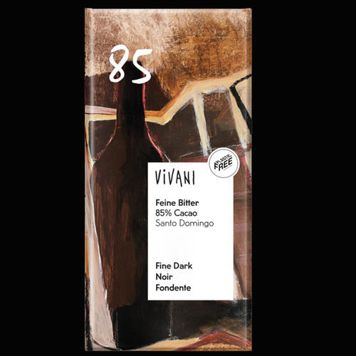 Miel, Chocolats Bio : Chocolat Vivani noir 85%