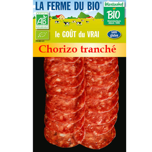 Chorizo tranché 80g