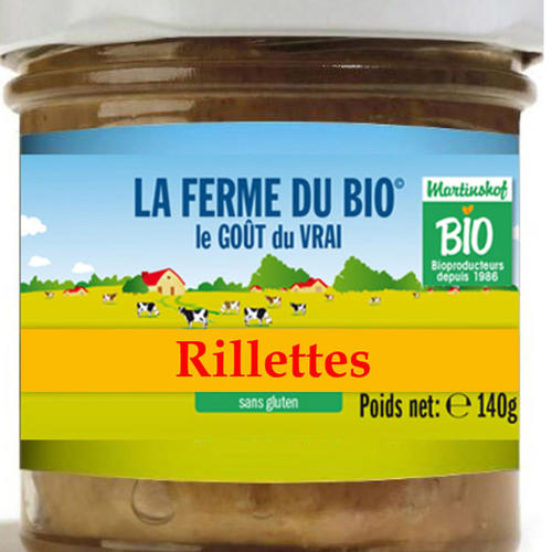 Rillette de la ferme 140g
