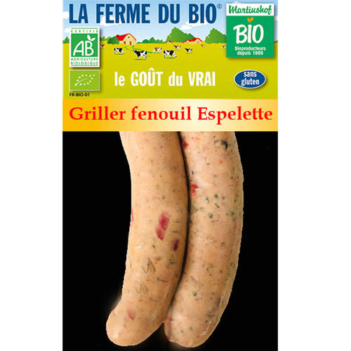 Griller fenouil Espelette 140g