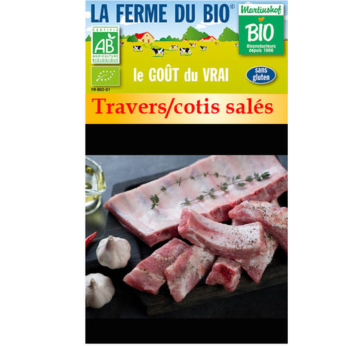 Travers /cotis salés 300g
