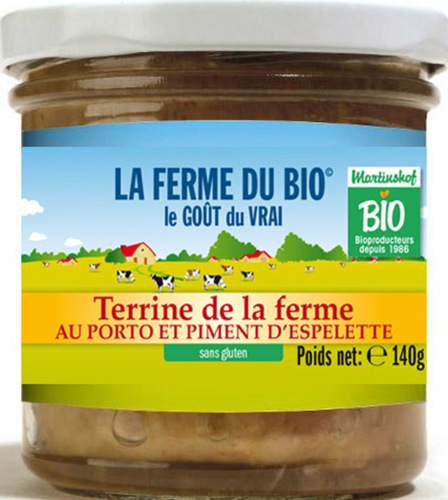 Terrine au porto et piment d'Espelette 140g