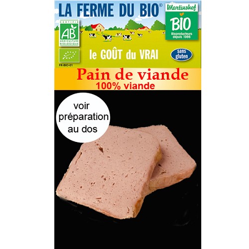 Pain de viande 100% viande 2x100g