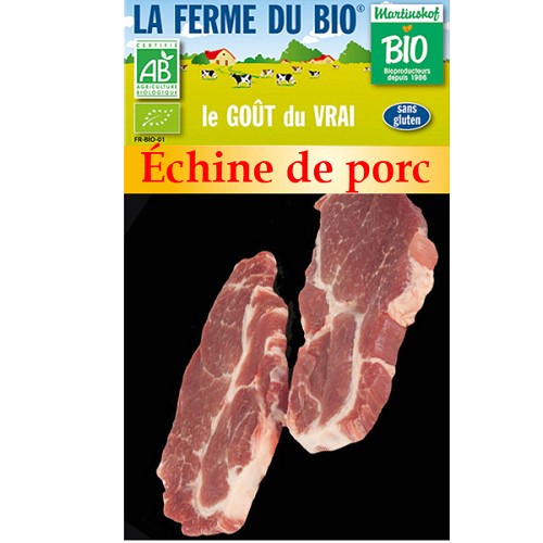 Échine de porc nature 2x220g=440g